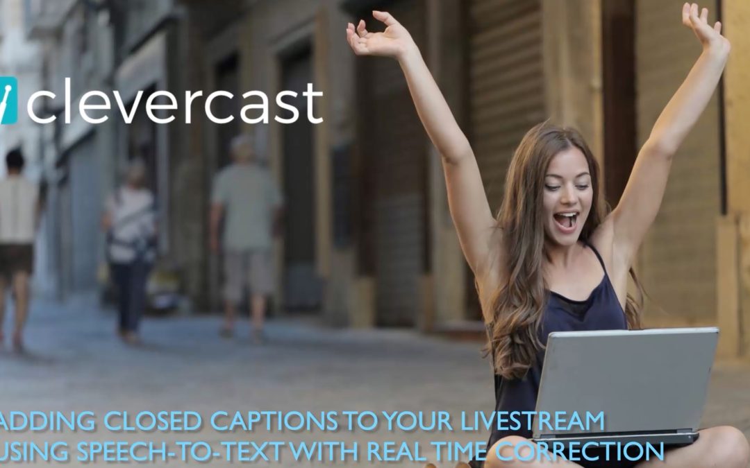 Adding closed captions to your livestream through speech-to-text (with corrections)