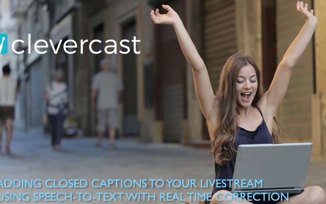 Adding closed captions to your live stream through speech-to-text with correction