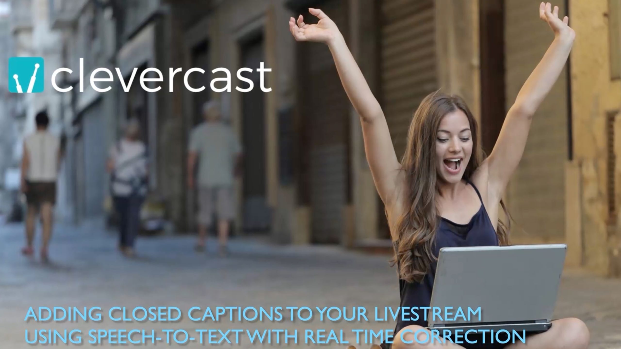 Adding closed captions to your live stream through speech-to-text with correction